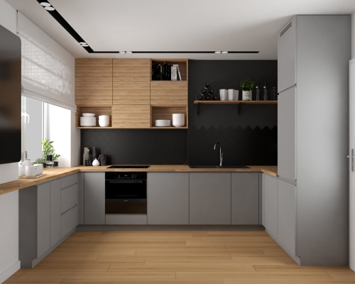 Tủ Bếp Gỗ Hiện Đại Đẹp Tp.Hcm