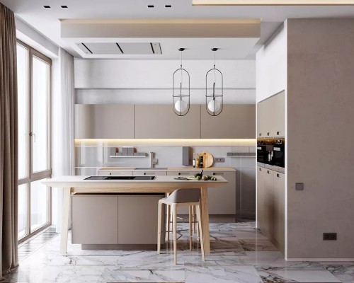 Tủ Bếp Gỗ Hiện Đại Giá Rẻ Tại Tp.Hcm