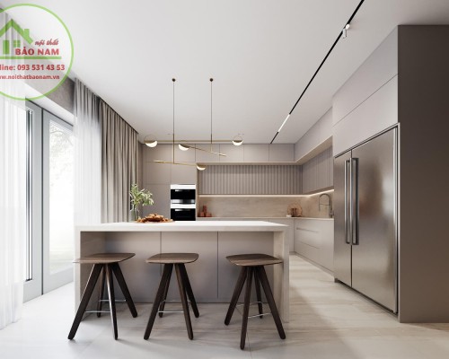 Tủ Bếp Gỗ Hiện Đại Rẻ Đẹp Tp.Hcm
