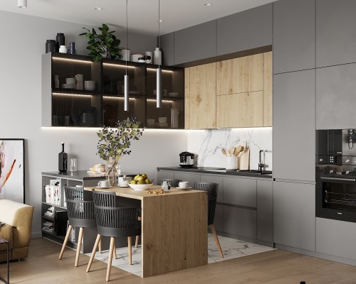 Tủ Bếp Gỗ MDF Giá Rẻ