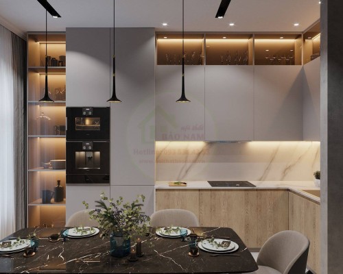 Tủ Bếp Gỗ MDF Hiện Đại
