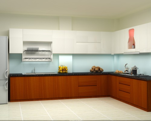 Tủ Bếp Gỗ MDF Phủ Melamine Đẹp