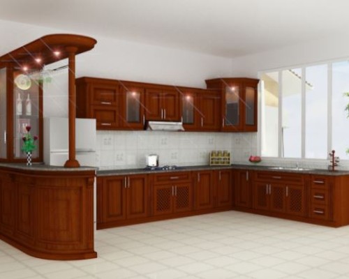 Tủ Bếp Gỗ Tự Nhiên