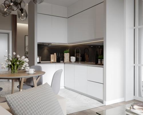 Tủ Bếp MDF Melamine Đẹp