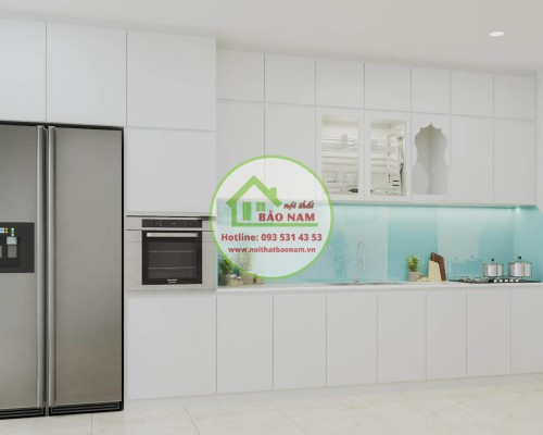 Tủ Bếp MDF Melamine Đẹp Tp.Hcm