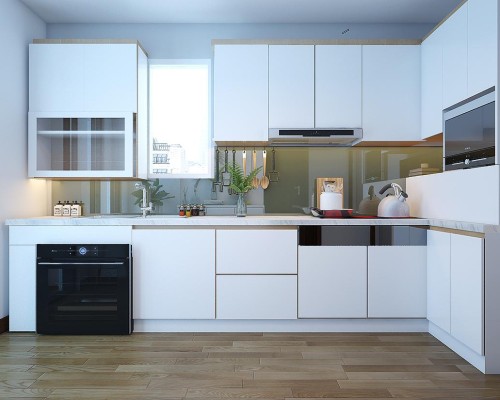 Tủ Bếp MDF Phủ Melamine