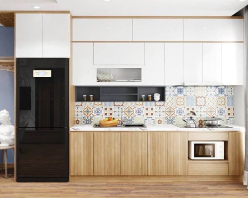 Tủ Bếp MDF Phủ Melamine An Cường