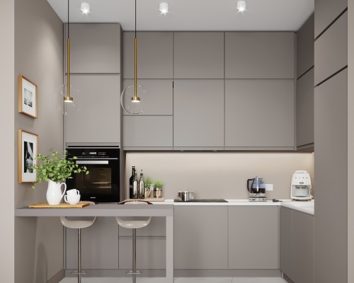 Tủ Bếp MDF Phủ Melamine Giá Rẻ