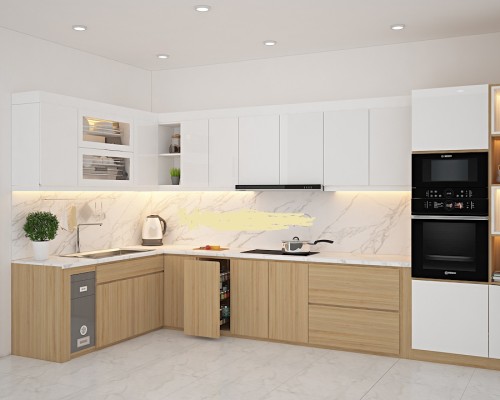 Tủ Bếp Melamine Giá Rẻ