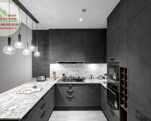 Tủ Bếp Melamine Rẻ Đẹp