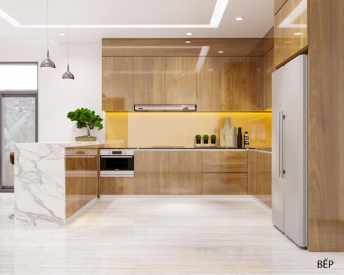 Tủ Bếp Vân Gỗ Đẹp
