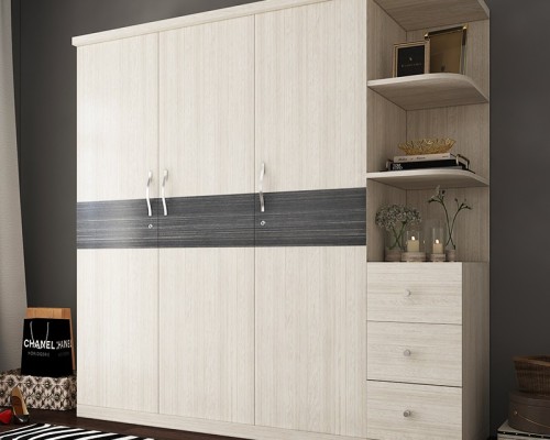 Tủ Quần Áo Có Kệ Trang Trí 