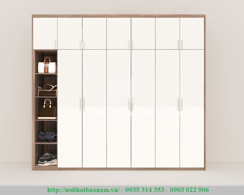 Tủ Quần Áo Gỗ Acrylic Đẹp Tp.Hcm