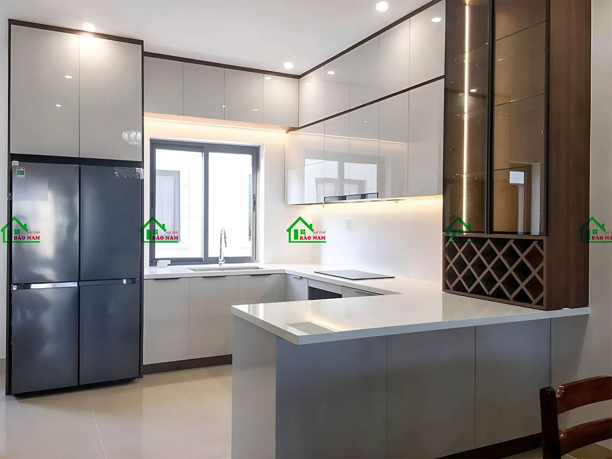 Các mẫu tủ bếp được thiết kế đa dạng, đáp ứng mọi phong cách và sở thích.