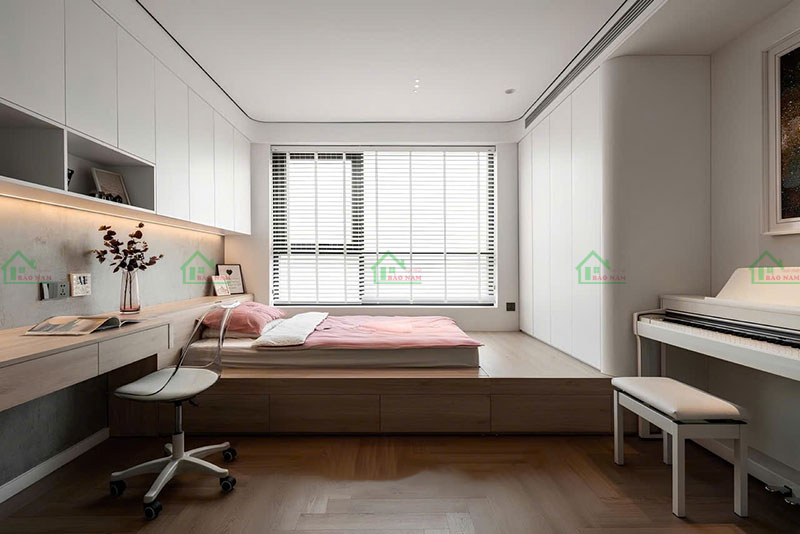 Giường bục đa năng đẹp cho căn hộ nhỏ hiện đại