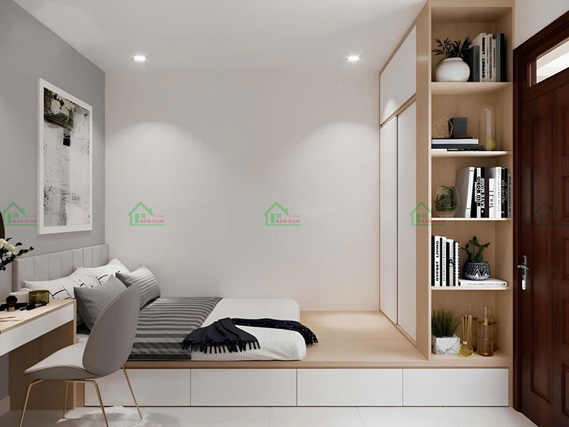 Giường bục đa năng tối ưu diện tích phòng ngủ nhỏ