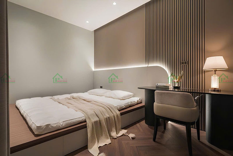 Giường bục đa năng có ngăn kéo tiện lợi cho phòng ngủ nhỏ
