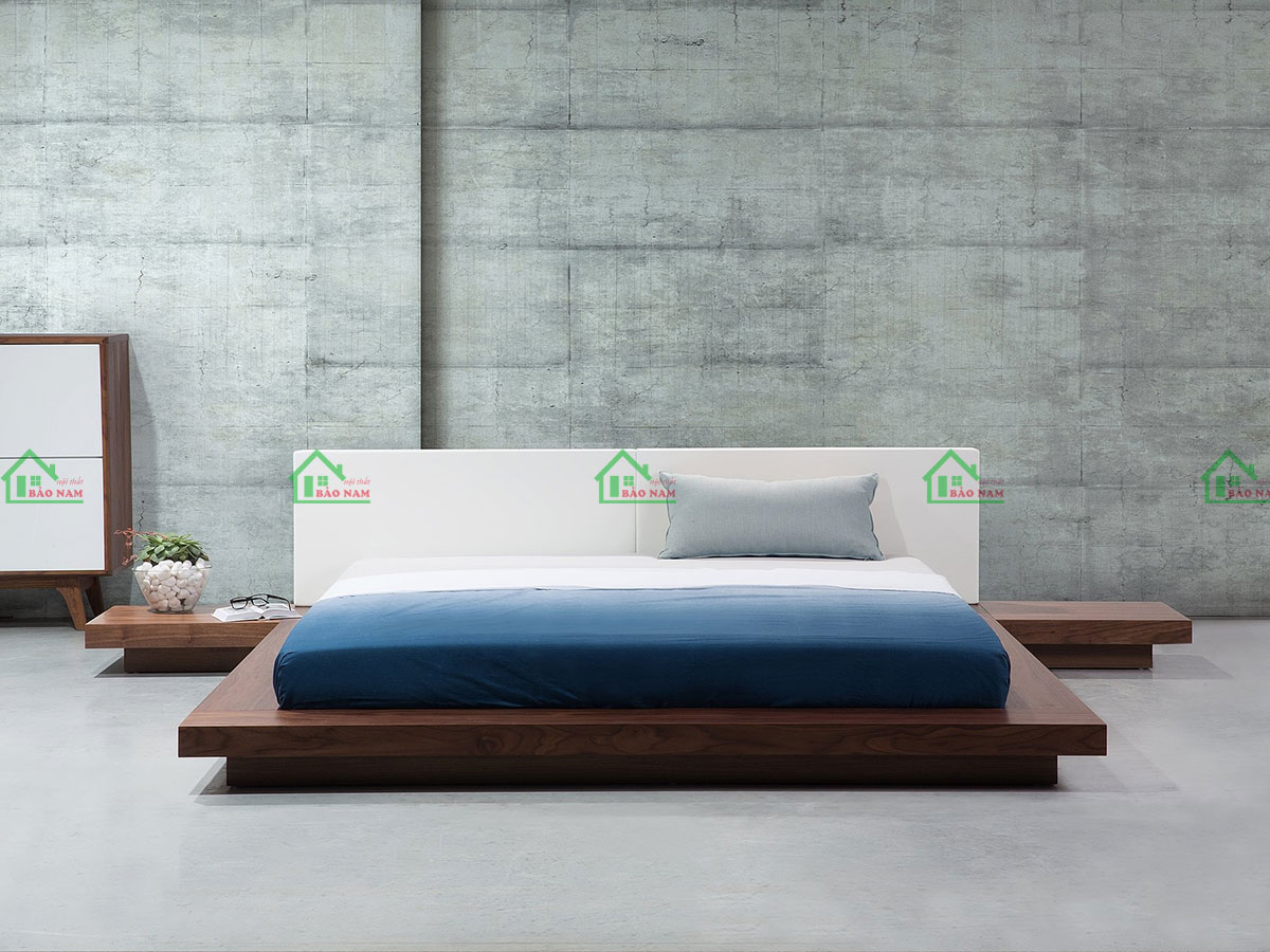 Giường ngủ gỗ tự nhiên kiểu nhật