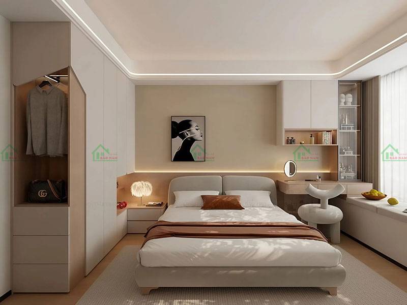 Thiết kế phòng ngủ thông minh, tối ưu không gian lưu trữ