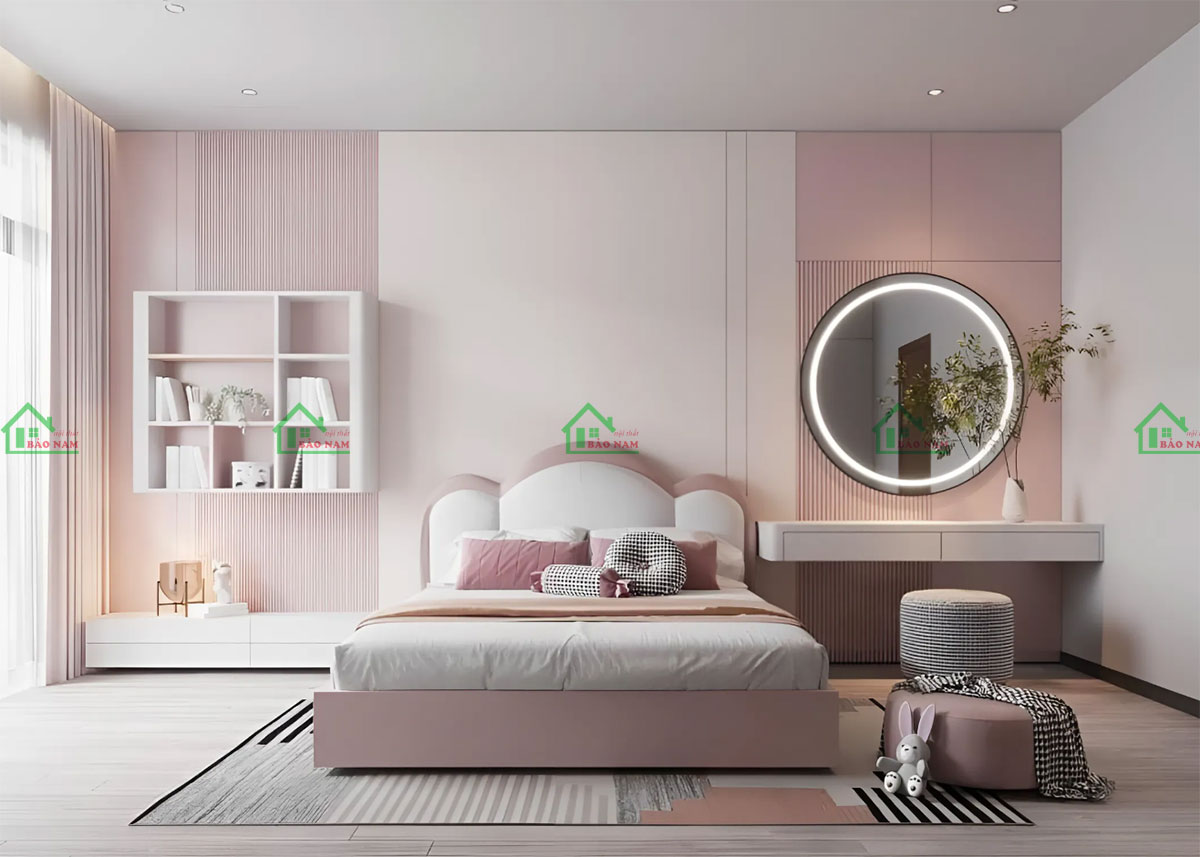 Thiết kế phong cách hiện đại, với các đường nét khối đơn giản, tinh tế