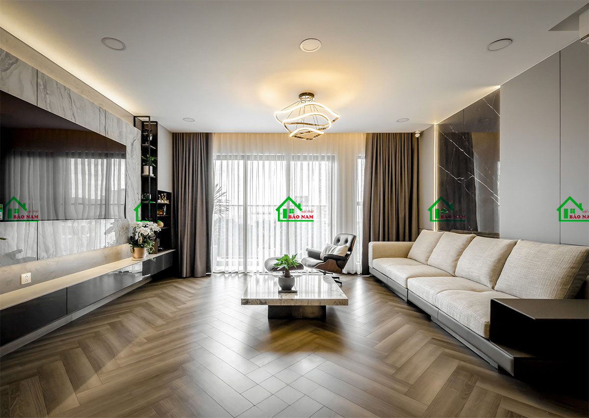 Thiết kế phòng khách theo phong thủy mang lại may mắn cho gia chủ - View 2