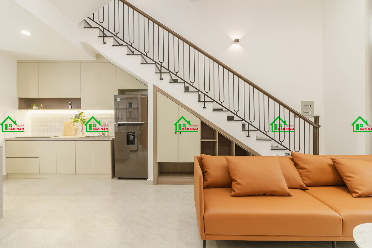 Thiết kế phòng khách hiện đại đẹp cho nhà phố - view 3