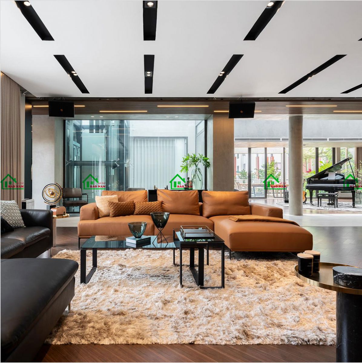 Phòng khách sang trọng, nổi bật cho biệt thự đẳng cấp - view 2