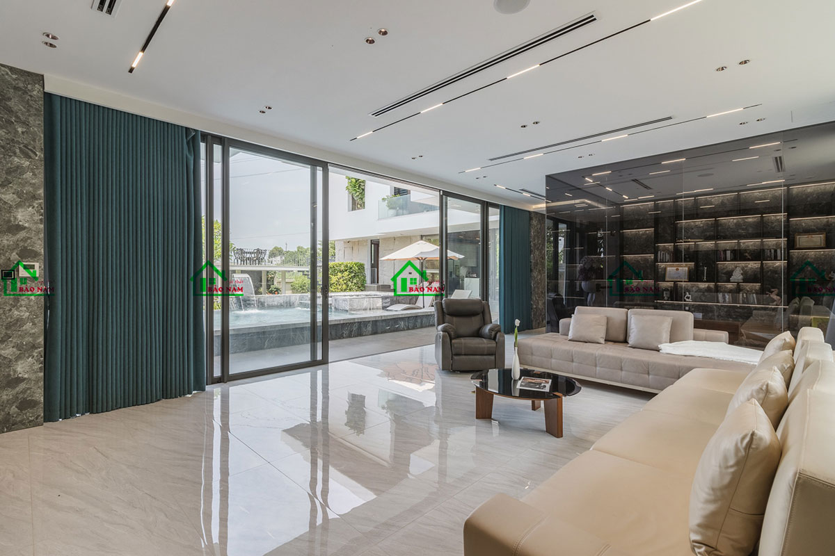 Thiết kế nội thất phòng khách tạo không gian mở, thoáng rộng - View 4