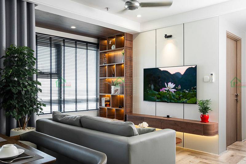 Phòng khách hiện đại, thiết kế & thi công bởi Nội Thất Bảo Nam