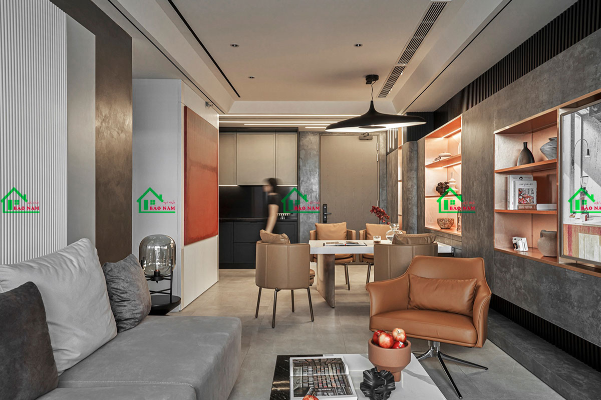 Thiết kế nội thất hiện đại trong căn hộ Antonia 84m2
