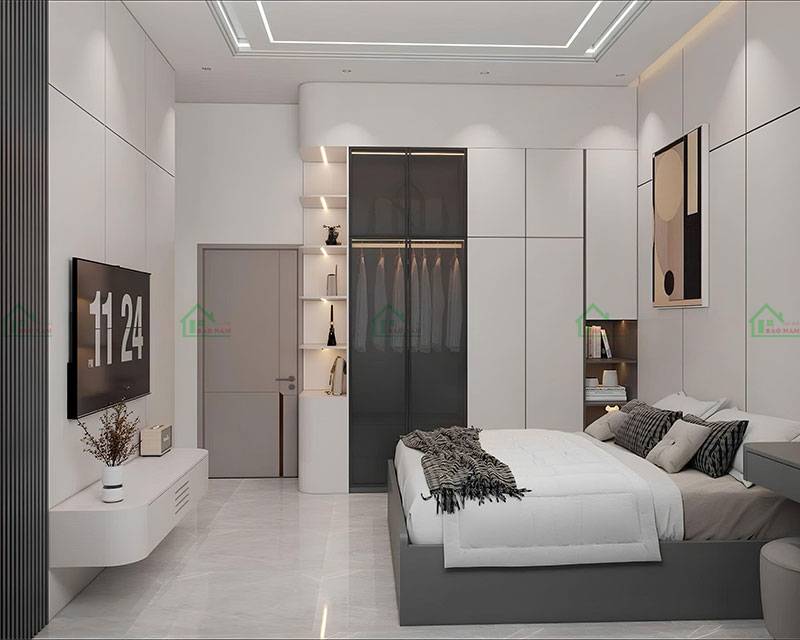 Thiết kế phòng ngủ chung cư hiện đại tạo không gian thư giãn và thoải mái