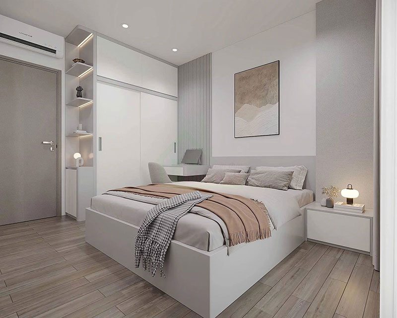 Mẫu tủ áo cửa lùa tiện dụng, phù hợp không gian nhỏ