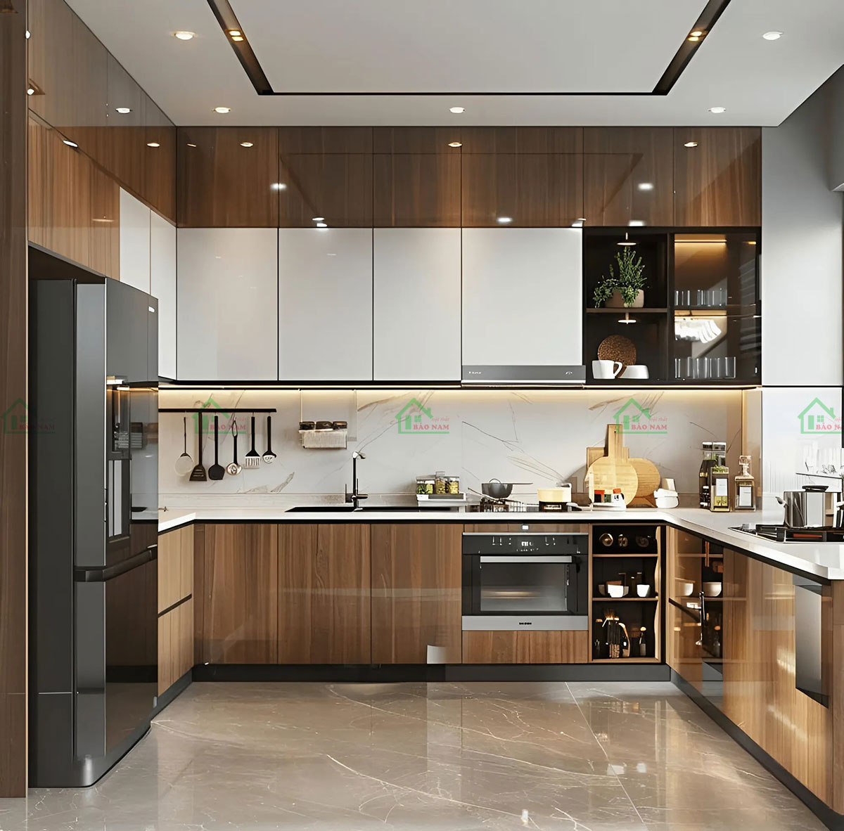 Bề mặt Acrylic cao cấp, chống trầy xước, dễ vệ sinh