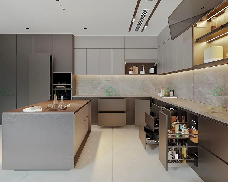 Thiết kế bếp thông minh, phụ kiện tiện ích, tối đa hóa công năng. Thiết kế bếp thông minh, phụ kiện tiện ích, tối đa hóa công năng.