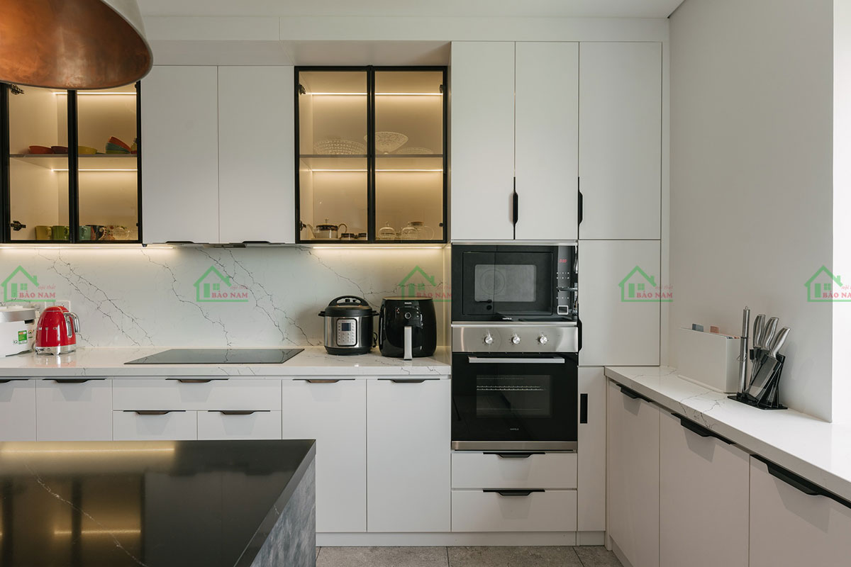 Tủ Bếp Công Nghiệp MDF Hiện Đại