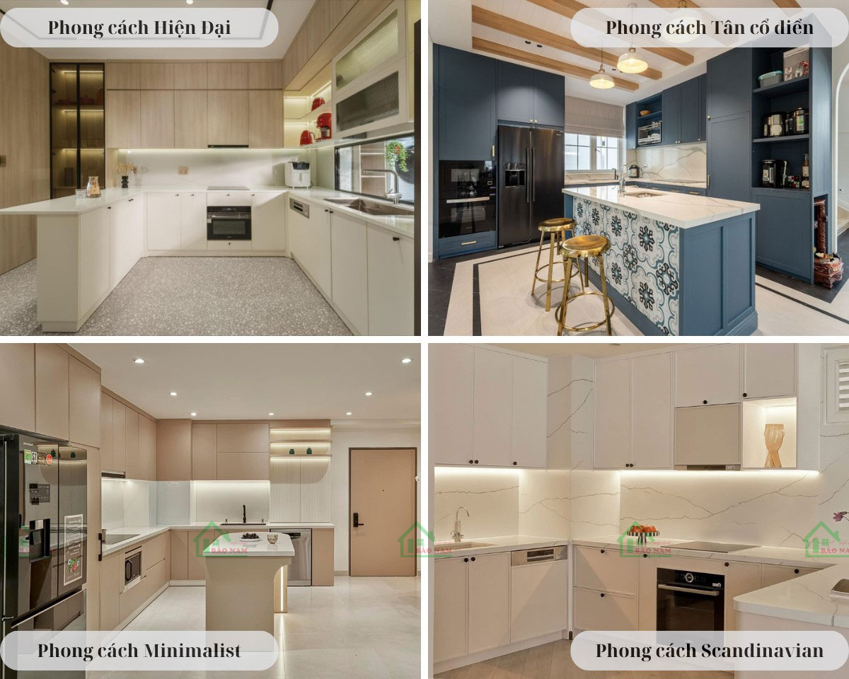 Khám phá các phong cách tủ bếp đẹp mắt với chất liệu Laminate.