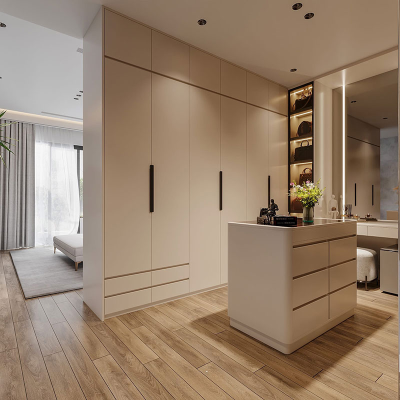 Tủ quần áo MDF chống ẩm phủ melamine