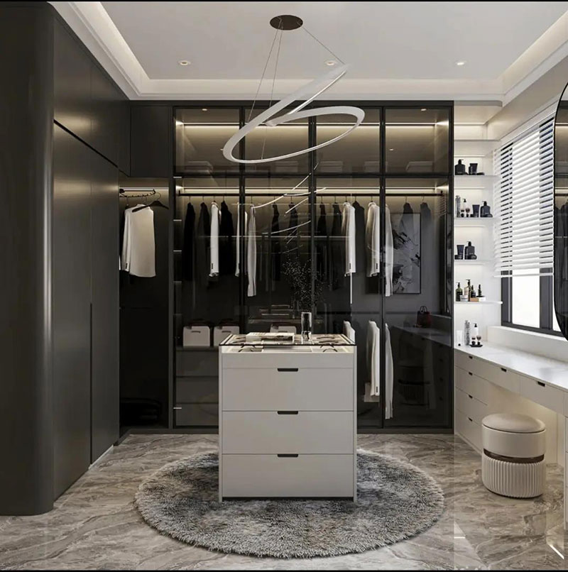 Thi công tủ quần áo kịch trần đẹp tại tp.hcm