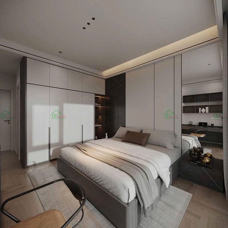 Tủ quần áo phòng ngủ thiết kế tối giản hiện đại, đẹp và tinh tế