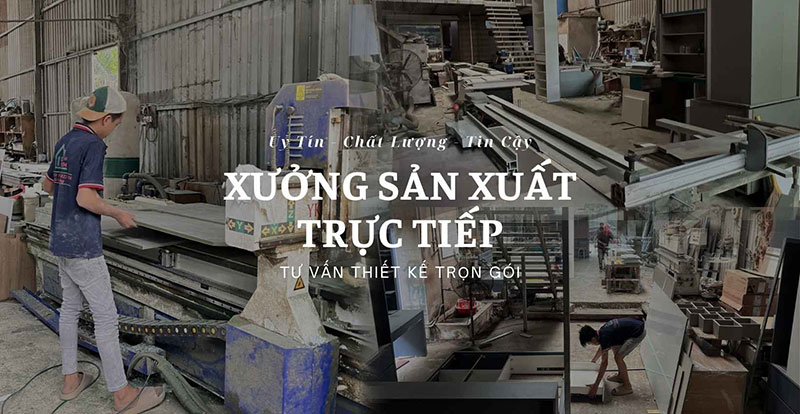 Xưởng sản xuất nội thất Bảo Nam – thi công trọn gói chất lượng cao